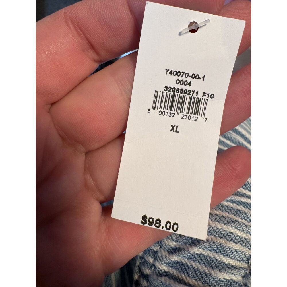 NWTs GAP Horseshoe Easy Striped Mid Rise Jeans Wide Leg - Picture 3 of 8